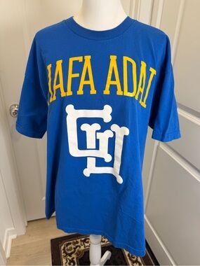 Hafa Adai Guam Crowns XL Blue Graphic T-Shirt West Pacific Clan Streetwear Tee